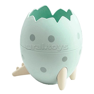 Подставка для пишущих принадлежностей пластиковая "Dino in egg" 12x8 см