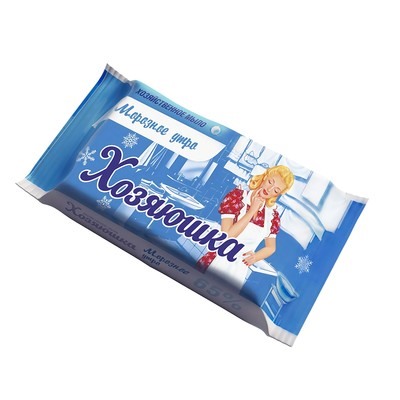 Мыло хозяйственное твердое 65% МОРОЗНОЕ УТРО  с энзимами для стирки и удаления пятен 180г