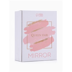 Зеркало настольное, овальное, на ножке, 14.5×29 см, (14.5×19.5 см), цвет серебряный