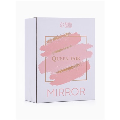 Зеркало настольное, овальное, на ножке, 14.5×29 см, (14.5×19.5 см), цвет серебряный