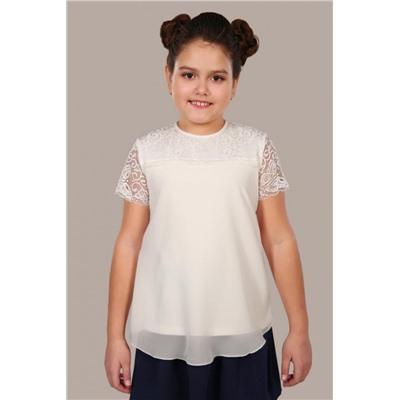 Блузка для девочки Анжелика Арт. 13177 (Крем)