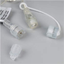 Гирлянда «Сеть» 1.2×1.5 м, IP44, УМС, прозрачная нить, 36 LED, свечение тёплое белое, мерцание белым 24 В