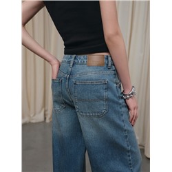 Актуальная коллекция CONTE CON-805 Джинсы wide leg из eco-friendly денима с эффектом потёртостей