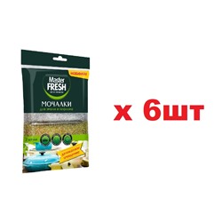 Master FRESH Мочалка для посуды 2шт Для эмали и тефлона 6шт