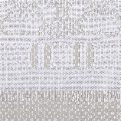 Тюль на кухню без шторной ленты, 110×120 см, цвет белый, 100% полиэстер