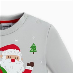 Костюм детский (джемпер, брюки) «Крошка Я. Мой первый НГ», рост 62-68 см, красный, серый