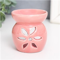 Аромалампа для эфирных масел «Цветок», керамика, 7.7×6.7×6.7 см, МИКС