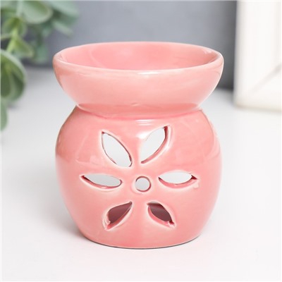 Аромалампа для эфирных масел «Цветок», керамика, 7.7×6.7×6.7 см, МИКС