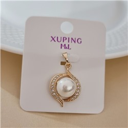 Кулон коллекция "Xuping ML" покрытие позолота, вставка: фианит и искусственный жемчуг, арт.101.222