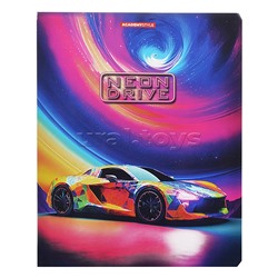 Тетрадь 48л., клетка "Neon Drive"