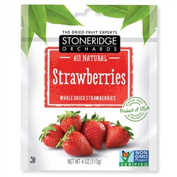 Stoneridge Orchards, клубника, целые сушеные ягоды клубники, 113 г (4 унции)