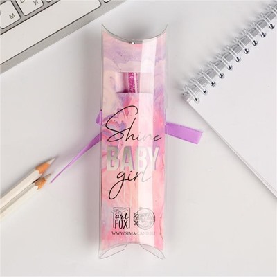 Ручка с шейкером Shine like a diamond, металл