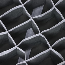 Органайзеры для хранения белья Доляна «Гранж», 4 шт., 33×32×10 см, 31×15.5×10 см, 29×14×10 см, серые