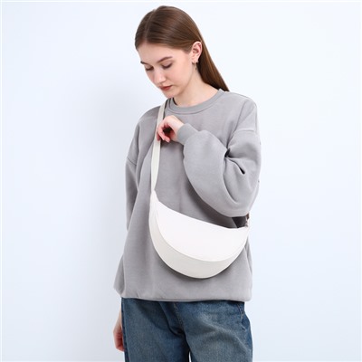 Сумка женская из текстиля, 30×17×6 см, бежевая