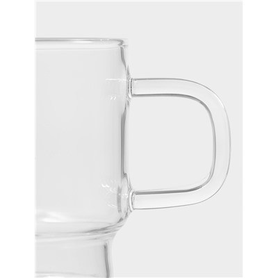 Кружка Magistro «Боттом», 250 мл, 10.5×6.2 см штабелируемая, боросиликатное стекло, прозрачная