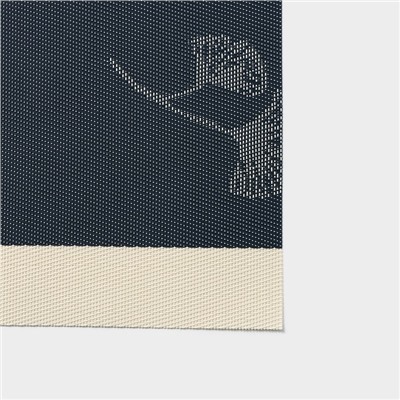 Салфетки сервировочные на стол Доляна «Лилли», 4 шт., 45×30 см, синие