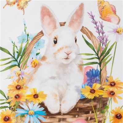 Полотенце «Зайчики», 40×73 см, 100% хлопок, саржа 190 г/м²