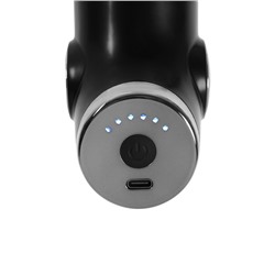 Массажёр для тела LEM-02, перкуссионный, 4 насадки, 6 режимов, 1800-3200 об/мин