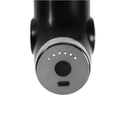 Массажёр для тела LEM-02, перкуссионный, 4 насадки, 6 режимов, 1800-3200 об/мин