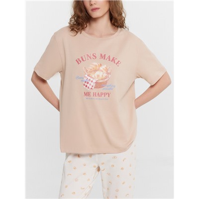 КОМПЛЕКТ ЖЕНСКИЙ (ФУТБОЛКА, БРИДЖИ) 592370