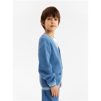 Кардиган детский KAFTAN, размер 32 (110-116 см), синий