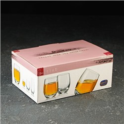 Набор стопок «Клаб», 60 мл, 6 шт., хрустальное стекло, прозрачный