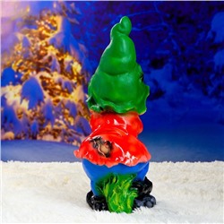 Садовая фигура из полистоуна «Гном с мотыгой», 46×22×21 см