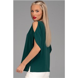 Блузка Аура (изумрудный)