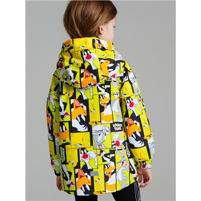Куртка текстильная с полиуретановым покрытием для девочек (ветровка)