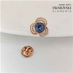 Брошь-значок с кристаллами Swarovski