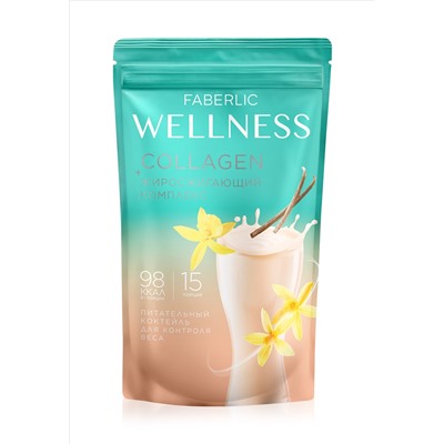 Протеиновый коктейль с коллагеном и жиросжигающим комплексом Wellness, вкус «Ваниль»