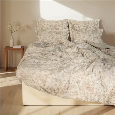 Пододеяльник 2-спальный SL Home Flower glade, 180×220 см, сатин