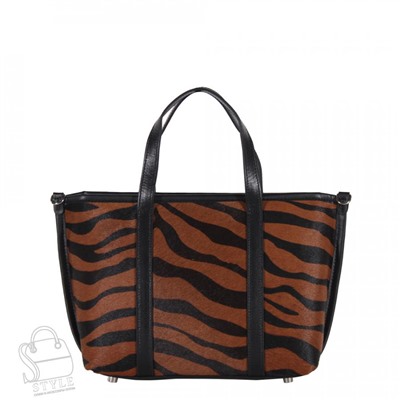 Сумка женская кожаная 3626VG zebra Vitelli Grassi