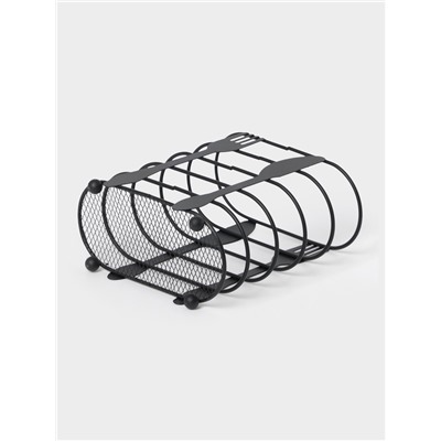 Сушилка для столовых приборов Доляна, 16×16.4×7.5 см, чёрная