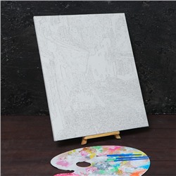 Картина по номерам на холсте с подрамником «Ночная терраса кафе» Винсент ван Гог, 40×50 см