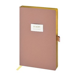 Ежедневник недатированный А5 256 стр. "MORANDI.ПЫЛЬНАЯ РОЗА" с нашивкой 3-823/02 Bruno Visconti