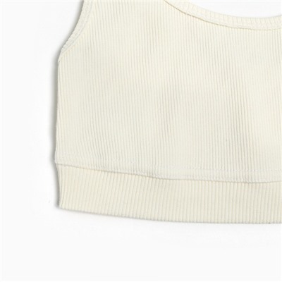 Топ укороченный женский Mist Old School, размер 46, молочный