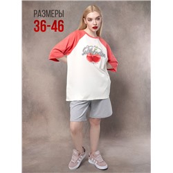 Футболка оверсайз для девочки ФБН0012