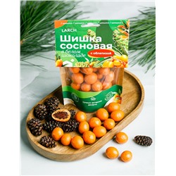 Шишка сосновая в белом шоколаде с Облепихой / дой пак / 60 г / LARCH
