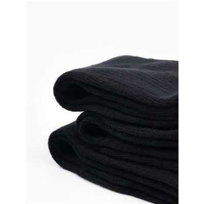 Носки мужские спортивные хлопковые 3 пары Resport, размер 46-47, чёрные