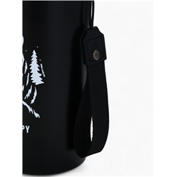 Термос Calm and happy, чёрный, 600 мл