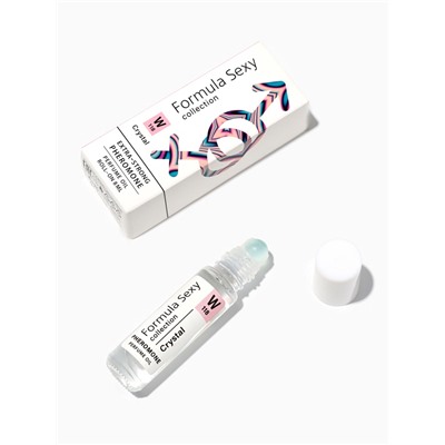 Парфюмерное масло женское с феромонами Formula Sexy Collection Crystal W118, 8 мл (по мотивам Bright Crystal (Versace)