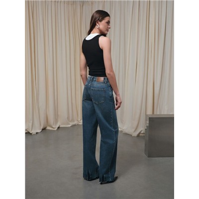 Актуальная коллекция CONTE CON-842 Джинсы relaxed из eco-friendly денима с уникальной варкой по низу