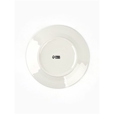 Тарелка плоская новогодняя «Снегири», d=20 см