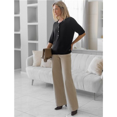 Джемпер тонкой вязки из хлопка с кашемиром