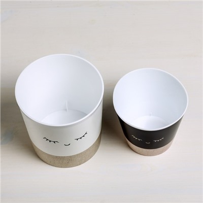 Набор кашпо для цветов 2 в 1 «Мордочки», 0.8 и 1.6 л, 11×12 и 14×14 см