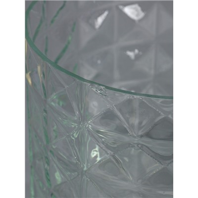 УЦЕНКА Ваза "Эмилия-1" 19.5×19.5 см V=4.7 л прозрачная