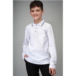 Рубашка-поло с длинным рукавом для мальчика Happyfox