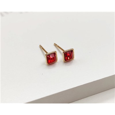 Серьги с кристаллами Swarovski Гвоздики