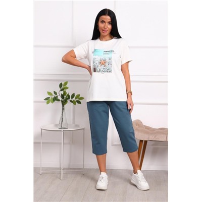 1049 Костюм (Экрю-синий)